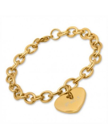 Bracelet avec pendentif en forme de cœur